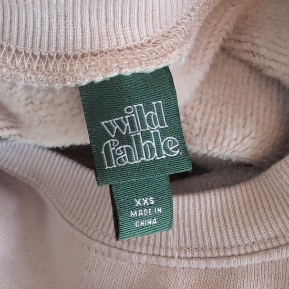 NWT Wild Fable Women's Pink Graphic Oversized Sweatshirt XXS      717A - Picture 6 of 6